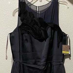 NWT knee length navy with black dress